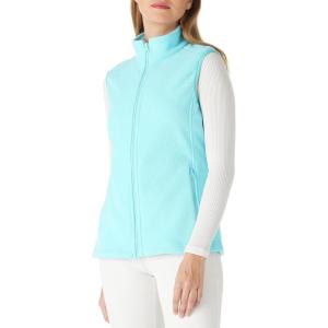 imageOutdoor Ventures Womens Polar Fleece Zip Vest Outerwear with PocketsWarm Sleeveless Coat Vest for Fall ampamp WinterIce Blue