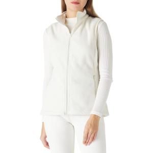imageOutdoor Ventures Womens Polar Fleece Zip Vest Outerwear with PocketsWarm Sleeveless Coat Vest for Fall ampamp WinterIvory