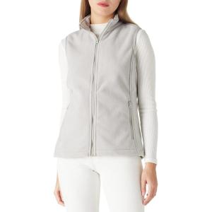 imageOutdoor Ventures Womens Polar Fleece Zip Vest Outerwear with PocketsWarm Sleeveless Coat Vest for Fall ampamp WinterLight Grey