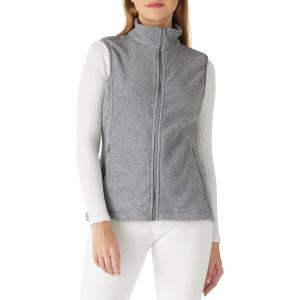 imageOutdoor Ventures Womens Polar Fleece Zip Vest Outerwear with PocketsWarm Sleeveless Coat Vest for Fall ampamp WinterLight Grey Heather