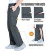 imageOutdoor Ventures Mens Hiking Pants Lightweight Quick Dry Convertible Pants Stretch ZipOff Cargo Pants for Travel FishingGery