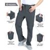 imageOutdoor Ventures Mens Hiking Pants Lightweight Quick Dry Convertible Pants Stretch ZipOff Cargo Pants for Travel FishingGery