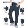 imageOutdoor Ventures Mens Hiking Pants Lightweight Quick Dry Convertible Pants Stretch ZipOff Cargo Pants for Travel FishingNavy