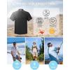 imageOutdoor Ventures Mens Lightweight Short Sleeve Fishing Shirt UPF 50 Button Down Quick Dry Cooling Hiking Travel Safari ShirtBlack