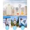 imageOutdoor Ventures Mens Lightweight Short Sleeve Fishing Shirt UPF 50 Button Down Quick Dry Cooling Hiking Travel Safari ShirtKhaki