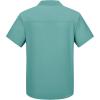 imageOutdoor Ventures Mens Lightweight Short Sleeve Fishing Shirt UPF 50 Button Down Quick Dry Cooling Hiking Travel Safari ShirtTeal
