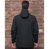 imageOutdoor Ventures Mens Packable Rain Jacket Waterproof Lightweight Raincoat with Hood Windproof Cycling JacketsBlack