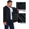 imageOutdoor Ventures Mens Packable Rain Jacket Waterproof Lightweight Raincoat with Hood Windproof Cycling JacketsBlack