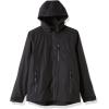 imageOutdoor Ventures Mens Packable Rain Jacket Waterproof Lightweight Raincoat with Hood Windproof Cycling JacketsBlack