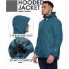 imageOutdoor Ventures Mens Packable Rain Jacket Waterproof Lightweight Raincoat with Hood Windproof Cycling JacketsChina Blue