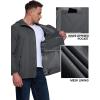 imageOutdoor Ventures Mens Packable Rain Jacket Waterproof Lightweight Raincoat with Hood Windproof Cycling JacketsGrey