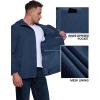 imageOutdoor Ventures Mens Packable Rain Jacket Waterproof Lightweight Raincoat with Hood Windproof Cycling JacketsStandard Blue
