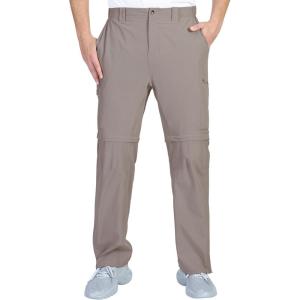 imageOutdoor Ventures Mens Hiking Pants Lightweight Quick Dry Convertible Pants Stretch ZipOff Cargo Pants for Travel FishingFossil