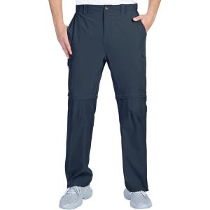 imageOutdoor Ventures Mens Hiking Pants Lightweight Quick Dry Convertible Pants Stretch ZipOff Cargo Pants for Travel FishingNavy