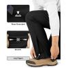 imageOutdoor Ventures Mens Fleece Lined Snow Pants Waterproof Windproof Ski Hiking Winter Pants With PocketsBlack