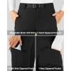 imageOutdoor Ventures Mens Fleece Lined Snow Pants Waterproof Windproof Ski Hiking Winter Pants With PocketsBlack