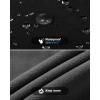 imageOutdoor Ventures Mens Fleece Lined Snow Pants Waterproof Windproof Ski Hiking Winter Pants With PocketsBlack