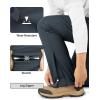 imageOutdoor Ventures Mens Fleece Lined Snow Pants Waterproof Windproof Ski Hiking Winter Pants With PocketsDark Grey