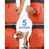 imageOutdoor Ventures Mens Golf Shorts 11quot Inseam ClassicFit Flat Front Stretch Casual Shorts with Pockets Summer Hiking TravelOrange Red