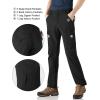 imageOutdoor Ventures Mens Hiking Pants Lightweight Water Resistant Cargo Work Pants Ripstop Outdoor Pants for Tactical TravelBlack Thin
