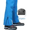 imageOutdoor Ventures Mens Snow Bibs Waterproof Insulated Overalls Ski Pants Warm Winter Snowboarding DetachableLake Blue