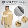 imageOutdoor Ventures Mens UPF 50 UV Sun Protection SPF Hiking Shirt Long Sleeve Lightweight Quick Dry for Safari Travel FishingBrown