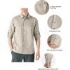 imageOutdoor Ventures Mens UPF 50 UV Sun Protection SPF Hiking Shirt Long Sleeve Lightweight Quick Dry for Safari Travel FishingKhaki
