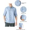 imageOutdoor Ventures Mens UPF 50 UV Sun Protection SPF Hiking Shirt Long Sleeve Lightweight Quick Dry for Safari Travel FishingLight Blue