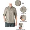 imageOutdoor Ventures Mens UPF 50 UV Sun Protection SPF Hiking Shirt Long Sleeve Lightweight Quick Dry for Safari Travel FishingMid Grey