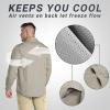 imageOutdoor Ventures Mens UPF 50 UV Sun Protection SPF Hiking Shirt Long Sleeve Lightweight Quick Dry for Safari Travel FishingMid Grey