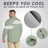 imageOutdoor Ventures Mens UPF 50 UV Sun Protection SPF Hiking Shirt Long Sleeve Lightweight Quick Dry for Safari Travel FishingMountain Green