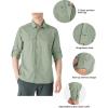 imageOutdoor Ventures Mens UPF 50 UV Sun Protection SPF Hiking Shirt Long Sleeve Lightweight Quick Dry for Safari Travel FishingMountain Green