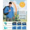 imageOutdoor Ventures Mens UPF 50 UV Sun Protection SPF Hiking Shirt Long Sleeve Lightweight Quick Dry for Safari Travel FishingSea Blue