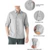 imageOutdoor Ventures Mens UPF 50 UV Sun Protection SPF Hiking Shirt Long Sleeve Lightweight Quick Dry for Safari Travel FishingSilver Grey