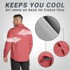 imageOutdoor Ventures Mens UPF 50 UV Sun Protection SPF Hiking Shirt Long Sleeve Lightweight Quick Dry for Safari Travel FishingWatermelon
