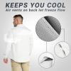 imageOutdoor Ventures Mens UPF 50 UV Sun Protection SPF Hiking Shirt Long Sleeve Lightweight Quick Dry for Safari Travel FishingWhite