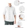 imageOutdoor Ventures Mens UPF 50 UV Sun Protection SPF Hiking Shirt Long Sleeve Lightweight Quick Dry for Safari Travel FishingWhite