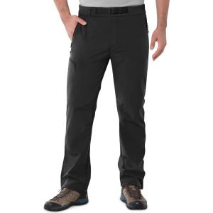 imageOutdoor Ventures Mens Fleece Lined Snow Pants Waterproof Windproof Ski Hiking Winter Pants With PocketsBlack