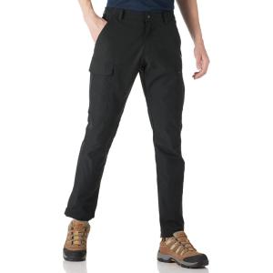 imageOutdoor Ventures Mens Hiking Pants Lightweight Water Resistant Cargo Work Pants Ripstop Outdoor Pants for Tactical TravelBlack Thin