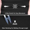 imageOutdoor Ventures Womens Cargo Hiking Pants Quick Dry Stretchy Roll Up Outdoor Pants for Camping Golf FishingBlack