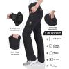 imageOutdoor Ventures Womens Cargo Hiking Pants Quick Dry Stretchy Roll Up Outdoor Pants for Camping Golf FishingBlack
