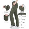 imageOutdoor Ventures Womens Cargo Hiking Pants Quick Dry Stretchy Roll Up Outdoor Pants for Camping Golf FishingGreen