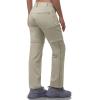 imageOutdoor Ventures Womens Convertible Pants Quick Dry Hiking ZipOff Pants Stretch Lightweight Cargo PantsBeige