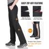 imageOutdoor Ventures Womens Convertible Pants Quick Dry Hiking ZipOff Pants Stretch Lightweight Cargo PantsBlack