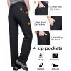 imageOutdoor Ventures Womens Convertible Pants Quick Dry Hiking ZipOff Pants Stretch Lightweight Cargo PantsBlack