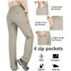 imageOutdoor Ventures Womens Convertible Pants Quick Dry Hiking ZipOff Pants Stretch Lightweight Cargo PantsBrown