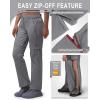 imageOutdoor Ventures Womens Convertible Pants Quick Dry Hiking ZipOff Pants Stretch Lightweight Cargo PantsGrey