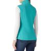 imageOutdoor Ventures Womens Fleece Vest Zip Up Lightweight Soft Running Vest Outerwear Sleeveless with PocketsAquamarine Blue
