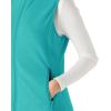 imageOutdoor Ventures Womens Fleece Vest Zip Up Lightweight Soft Running Vest Outerwear Sleeveless with PocketsAquamarine Blue