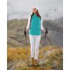 imageOutdoor Ventures Womens Fleece Vest Zip Up Lightweight Soft Running Vest Outerwear Sleeveless with PocketsAquamarine Blue